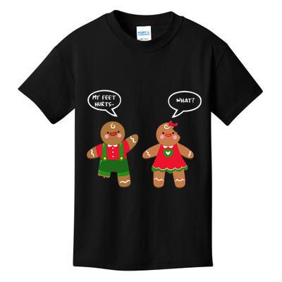 Funny Crude Christmas Humor Gingerbread Puns Slapstick Xmas Kids T-Shirt