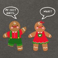 Funny Crude Christmas Humor Gingerbread Puns Slapstick Xmas Cotton Canvas Backpack