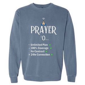 Funny Christian Catholic Prayer About Jesus Garment-Dyed Sweatshirt