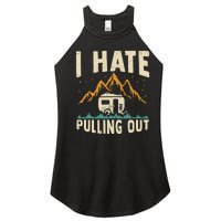 Funny Camping Camper Camp Women’s Perfect Tri Rocker Tank