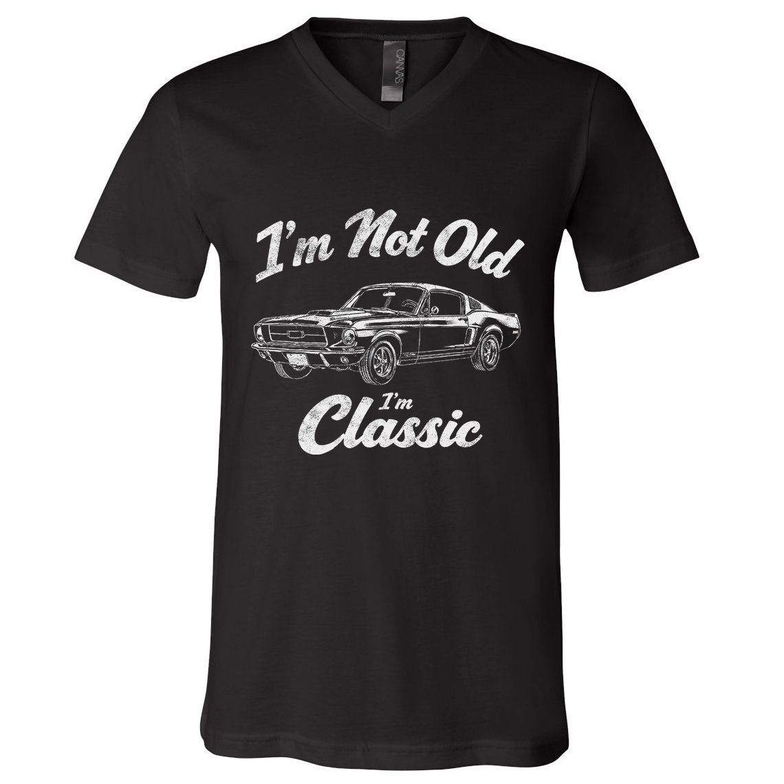 Funny Classic Car Guy Humor Saying For Old Man Enthusiasts V-Neck T-Shirt