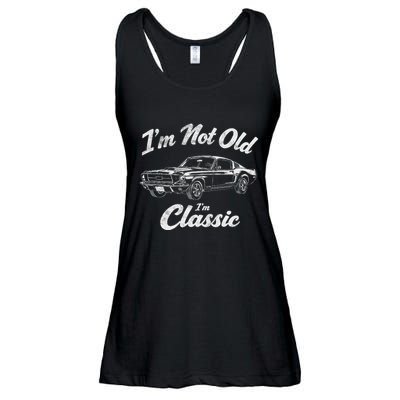 Funny Classic Car Guy Humor Saying For Old Man Enthusiasts Ladies Essential Flowy Tank