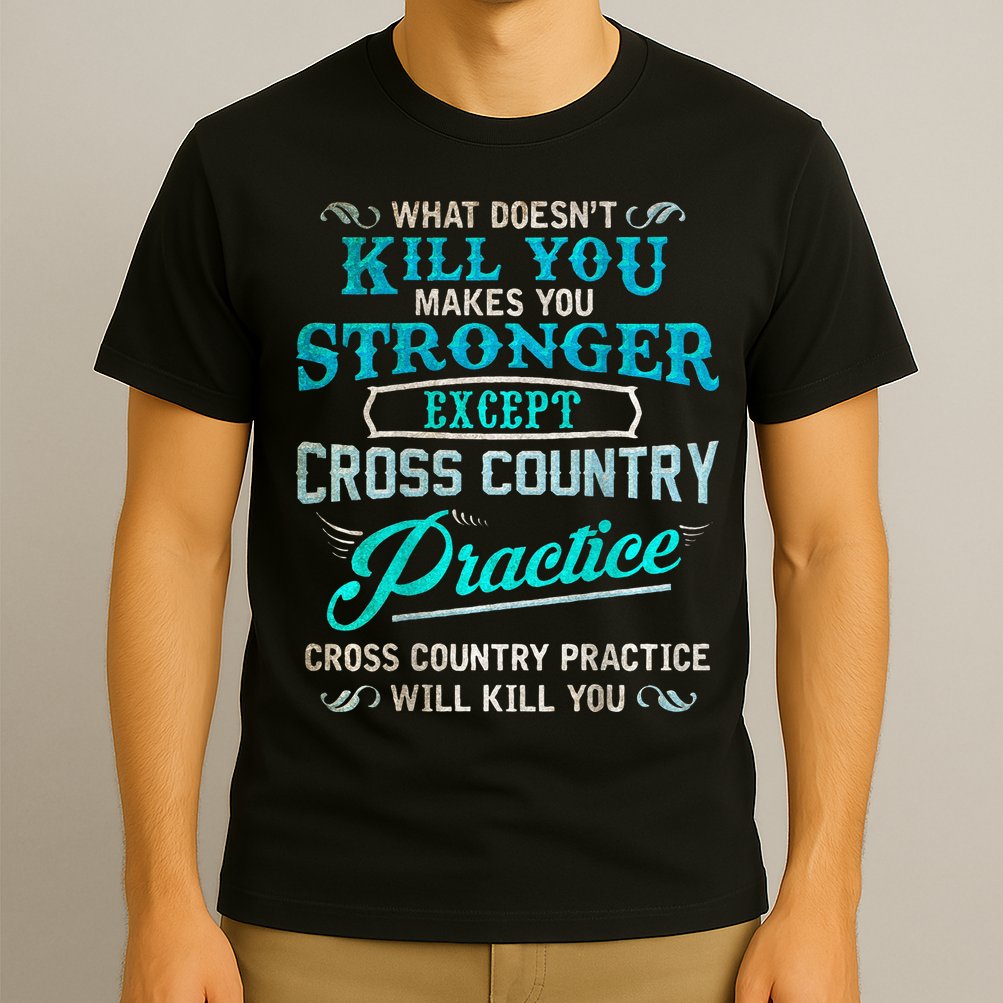 Funny Cross Country Runner Gift For Running Coach T-Shirt