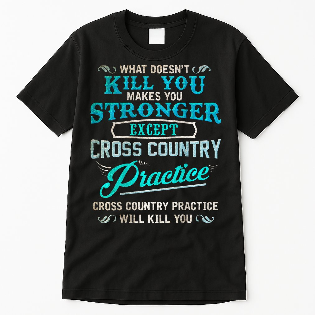 Funny Cross Country Runner Gift For Running Coach Tall T-Shirt
