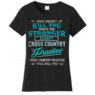 Funny Cross Country Runner Gift For Running Coach Women's T-Shirt