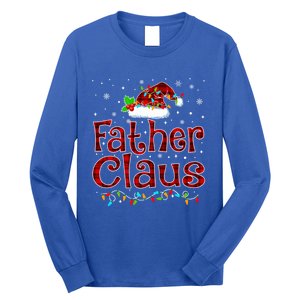 Father Claus Christmas Pajama Matching Family Xmas Lights Meaningful Gift Long Sleeve Shirt