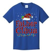 Father Claus Christmas Pajama Matching Family Xmas Lights Meaningful Gift Kids T-Shirt