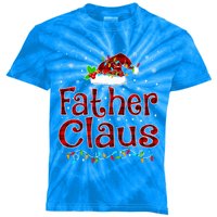 Father Claus Christmas Pajama Matching Family Xmas Lights Meaningful Gift Kids Tie-Dye T-Shirt