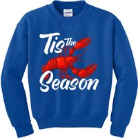 Funny Crayfish Crawfish Boil Tis The Season Gift Kids Sweatshirt