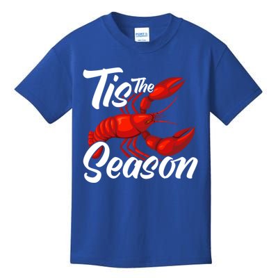 Funny Crayfish Crawfish Boil Tis The Season Gift Kids T-Shirt