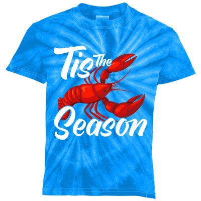 Funny Crayfish Crawfish Boil Tis The Season Gift Kids Tie-Dye T-Shirt