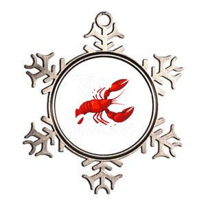 Funny Crayfish Crawfish Boil Tis The Season Gift Metallic Star Ornament