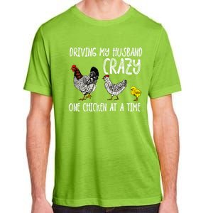 Funny Crazy Chicken Lady Gift For Fowl Animal Lover Gift Adult ChromaSoft Performance T-Shirt