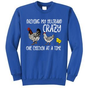 Funny Crazy Chicken Lady Gift For Fowl Animal Lover Gift Sweatshirt