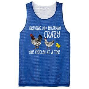 Funny Crazy Chicken Lady Gift For Fowl Animal Lover Gift Mesh Reversible Basketball Jersey Tank