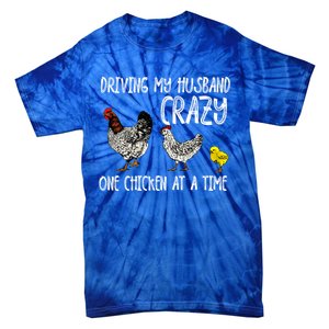 Funny Crazy Chicken Lady Gift For Fowl Animal Lover Gift Tie-Dye T-Shirt