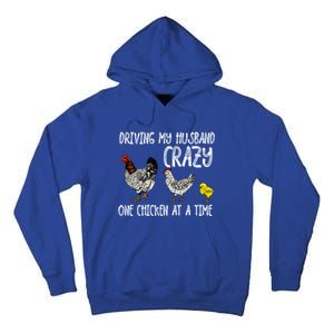 Funny Crazy Chicken Lady Gift For Fowl Animal Lover Gift Tall Hoodie