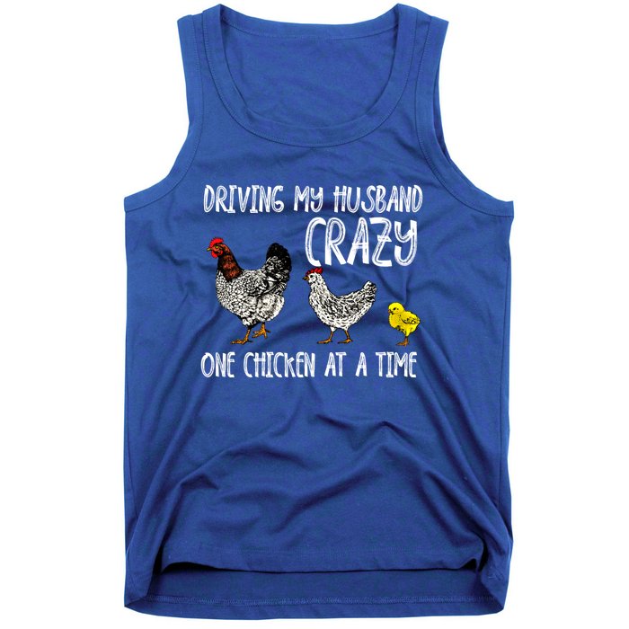 Funny Crazy Chicken Lady Gift For Fowl Animal Lover Gift Tank Top