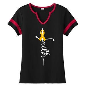 Fath Childhood Cancer Awareness Ladies Halftime Notch Neck Tee