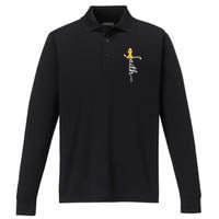 Fath Childhood Cancer Awareness Performance Long Sleeve Polo