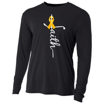 Fath Childhood Cancer Awareness Cooling Performance Long Sleeve Crew