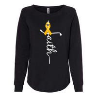 Fath Childhood Cancer Awareness Womens California Wash Sweatshirt