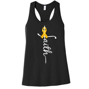 Fath Childhood Cancer Awareness Women's Racerback Tank