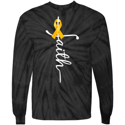 Fath Childhood Cancer Awareness Tie-Dye Long Sleeve Shirt