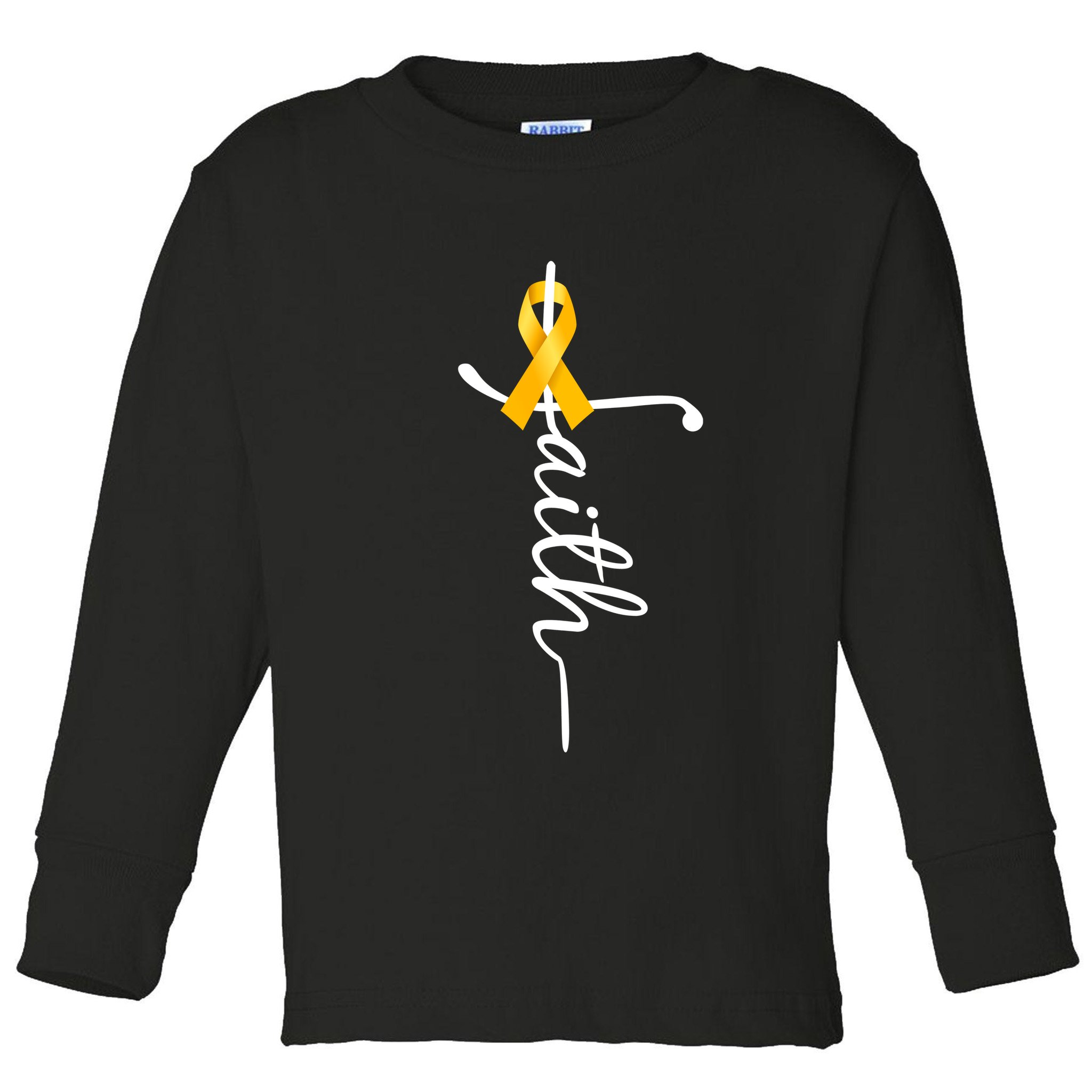 Fath Childhood Cancer Awareness Toddler Long Sleeve Shirt