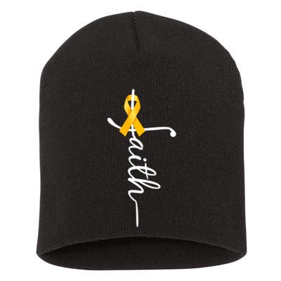 Fath Childhood Cancer Awareness Short Acrylic Beanie