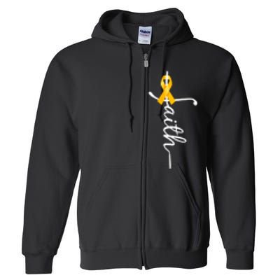 Fath Childhood Cancer Awareness Full Zip Hoodie