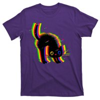 Funny Cute Colorful Glitch Cat T-Shirt