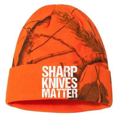 Funny Culinary Chef Sharp Knives Matter Gift Kati Licensed 12" Camo Beanie