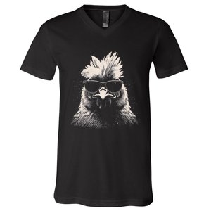 Funny Chicken Cool Graffiti Urban Art Street V-Neck T-Shirt