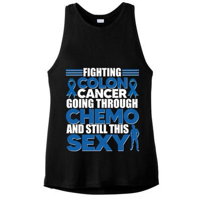Fighting Colon Cancer Going Through Chemo And Still This Sexy Ladies PosiCharge Tri-Blend Wicking Tank