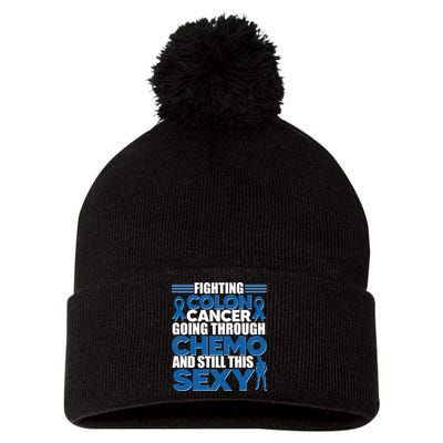 Fighting Colon Cancer Going Through Chemo And Still This Sexy Pom Pom 12in Knit Beanie