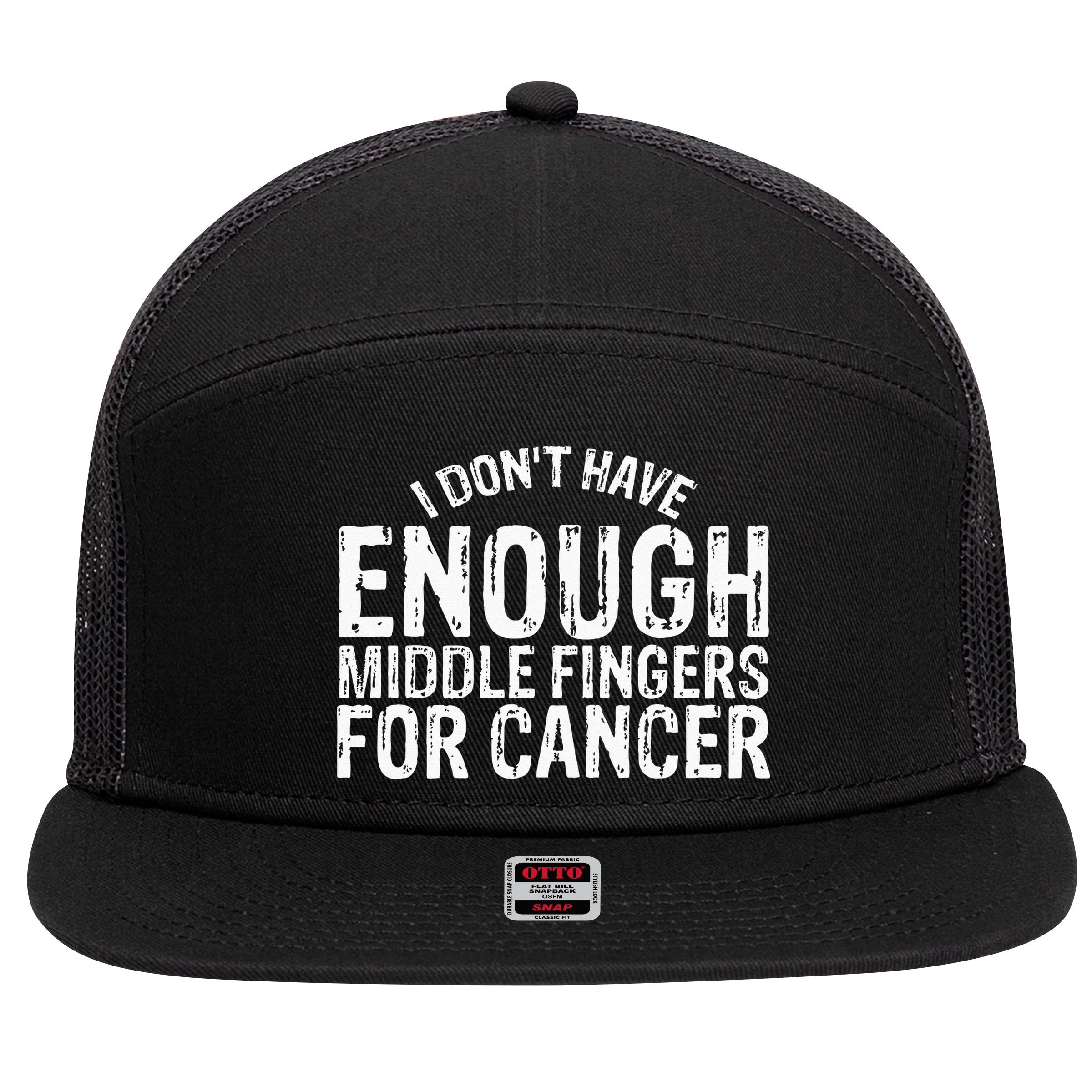 Funny Chemo Chemotherapy Battle Cancer 7 Panel Mesh Trucker Snapback Hat