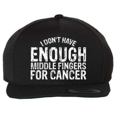 Funny Chemo Chemotherapy Battle Cancer Wool Snapback Cap