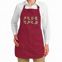 Floral Cowboy Cowgirl Boots Apron