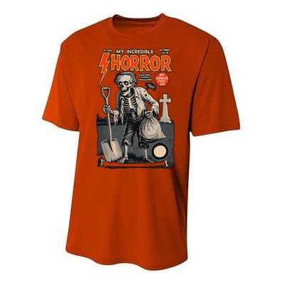 Funny Comic Cover Halloween Fancy Dress Performance Sprint T-Shirt