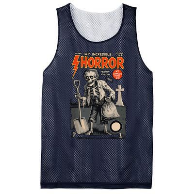 Funny Comic Cover Halloween Fancy Dress Mesh Reversible Basketball Jersey Tank