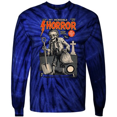 Funny Comic Cover Halloween Fancy Dress Tie-Dye Long Sleeve Shirt