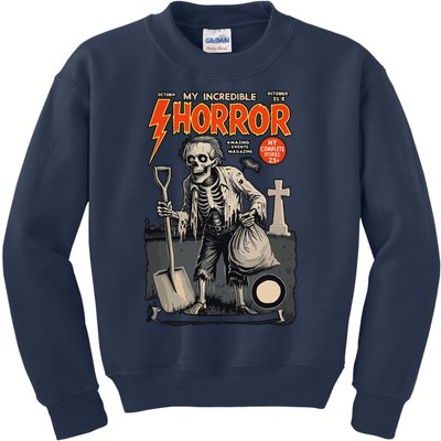 Funny Comic Cover Halloween Fancy Dress Kids Sweatshirt