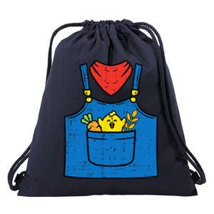 Farmer Costume Cute Halloween Farm Farming Funny Funny Drawstring Bag