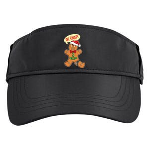 Funny Christmas Cookie Cookies OH SNAP Gingerbread Man Adult Drive Performance Visor