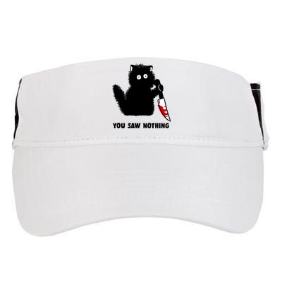 Funny Cat Cat Lovers You Saw Nothing Adult Drive Performance Visor