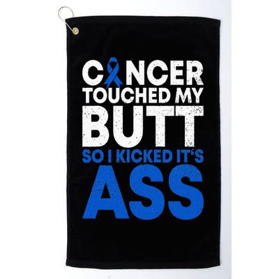 Funny Colon Cancer Survivor Cancer Awareness Ribbon Golf Towel