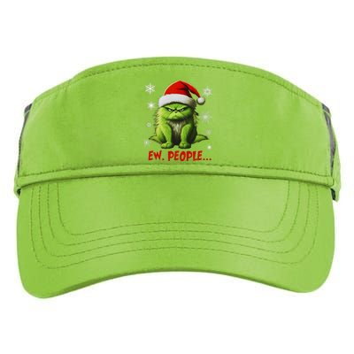 Funny Christmas Cat Ew People Meowy Cat Lovers Adult Drive Performance Visor