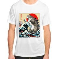 Funny Catzilla Cat Japanese Art Cat Gifts Adult ChromaSoft Performance T-Shirt