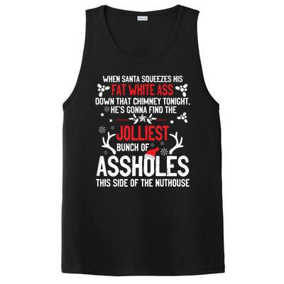 Funny Costume Christmas Jolliest Bunch Of A Holes Fun Sarcastic Xmas PosiCharge Competitor Tank